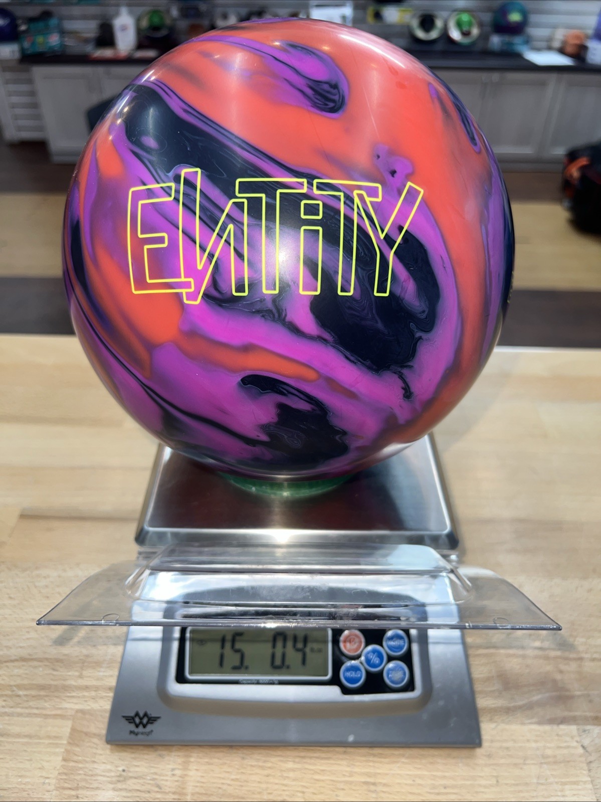 Ebonite Entity Solid USED 15# Reactive Single Drill Bowling Ball