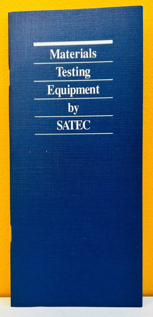 Satec GB9175 Materials Testing Equipment Catalog.