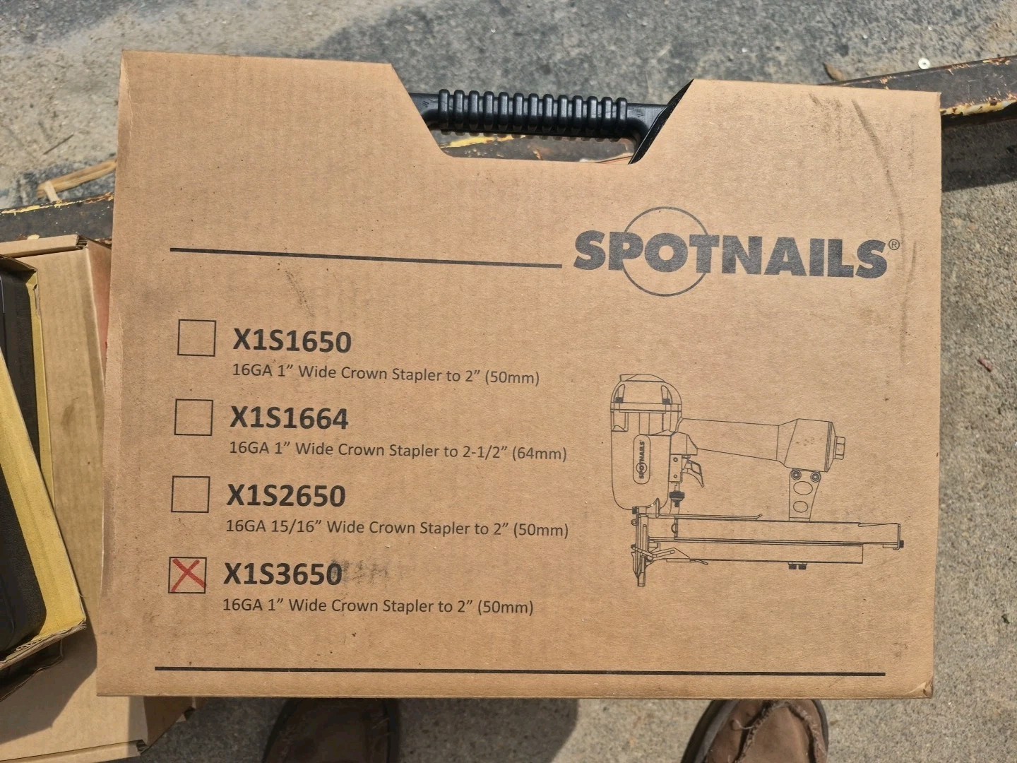 Spotnails Wide Crown Stapler X1S3650 Fastener Length :1" - 2" - Senco P