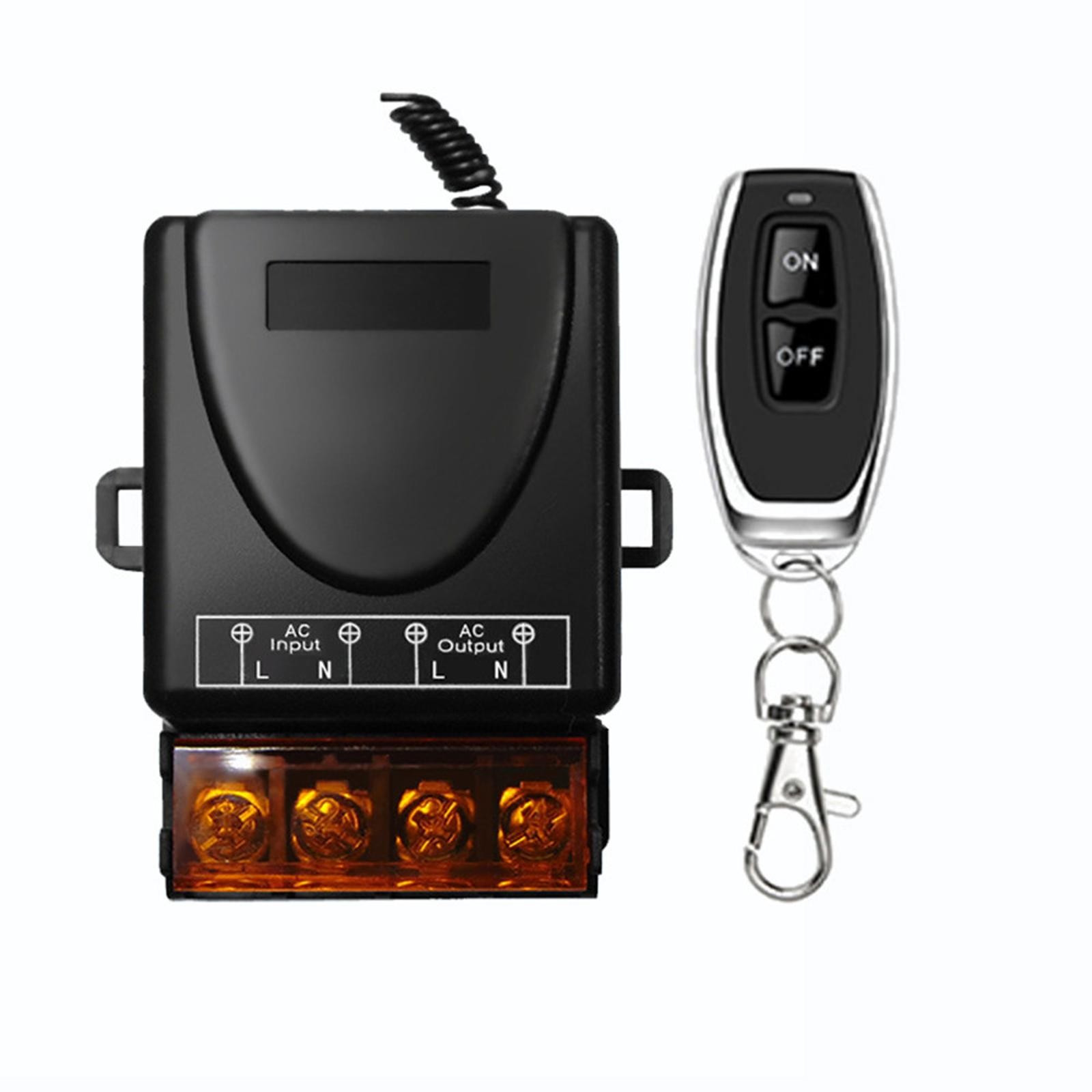 Remote Control Switch 110V-240V RF Relay Receiver W/ Remote Control 100m Range j