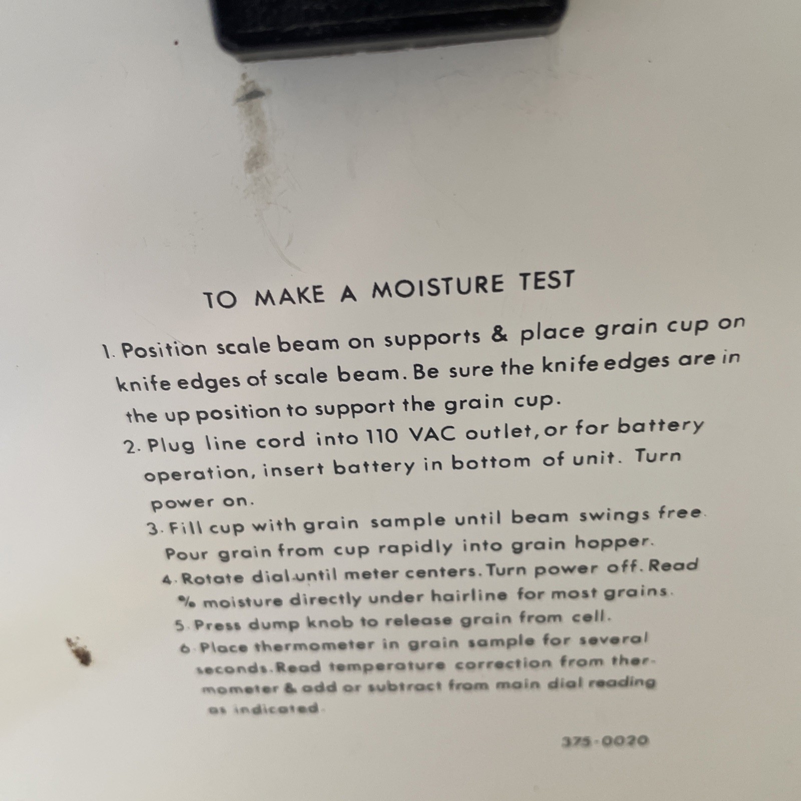 ON-FARM~Model 900 Tester~Untested Estate Buy~Powers On