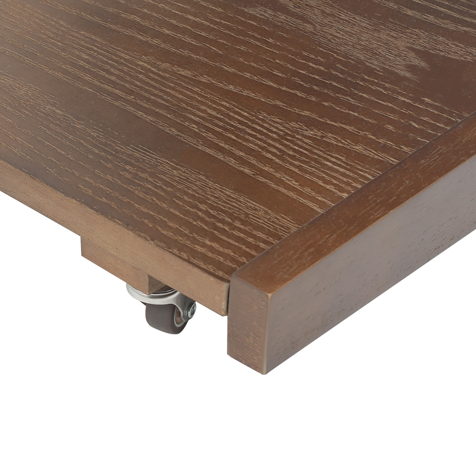 C-Shaped End Table 4-Tier Wooden Side Table Laptop Tray Coffee Table Couch Table