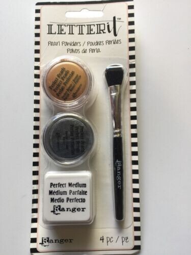 Ranger Letter It Cultured Pearls Powder Set New