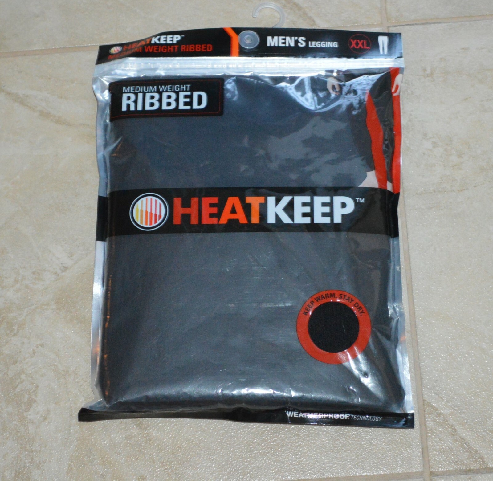 Heat Keep Size XXL Men's Legging Black Weathproof NEW $38 HeatKeep Base Layer