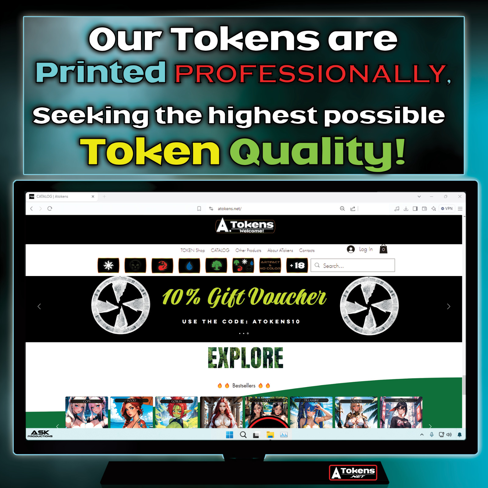 Copy Token Art Card – Multicolor Copy For MTG *Censored