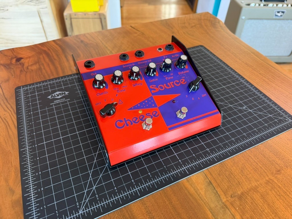 Lovetone Cheese Source 1990s - Orange/Blue Fuzz - Drive Pedal