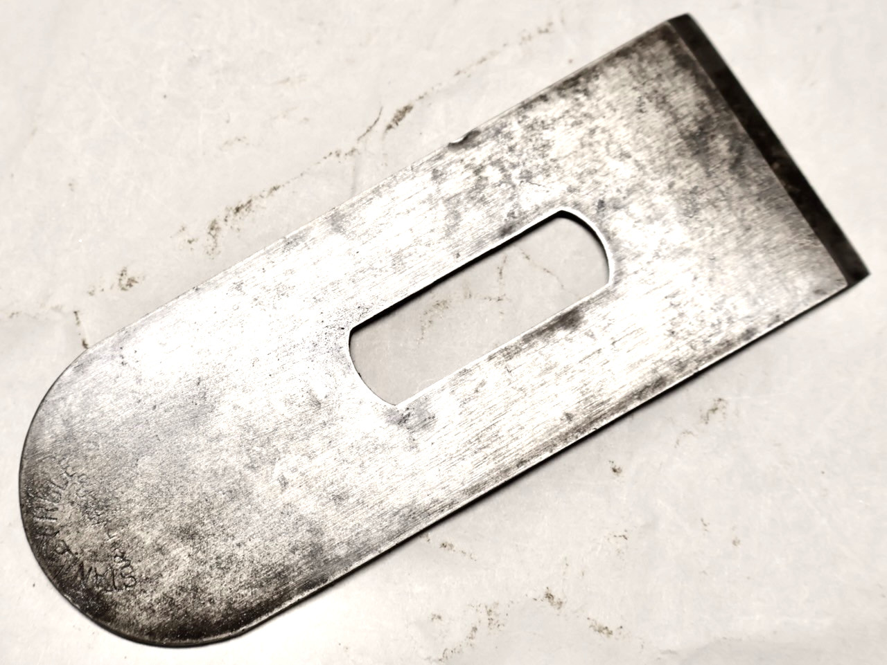 1 5/8" Stanley Rule & Level Co.(Arched Logo) Block Plane Cutter / Mt Top Tools