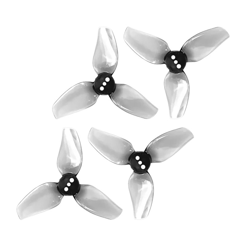 HQProp T2.2x2x3 Gray PC Tri-Blade Prop 2CW 2CCW for FPV Drone 2.2 Inch 4pcs