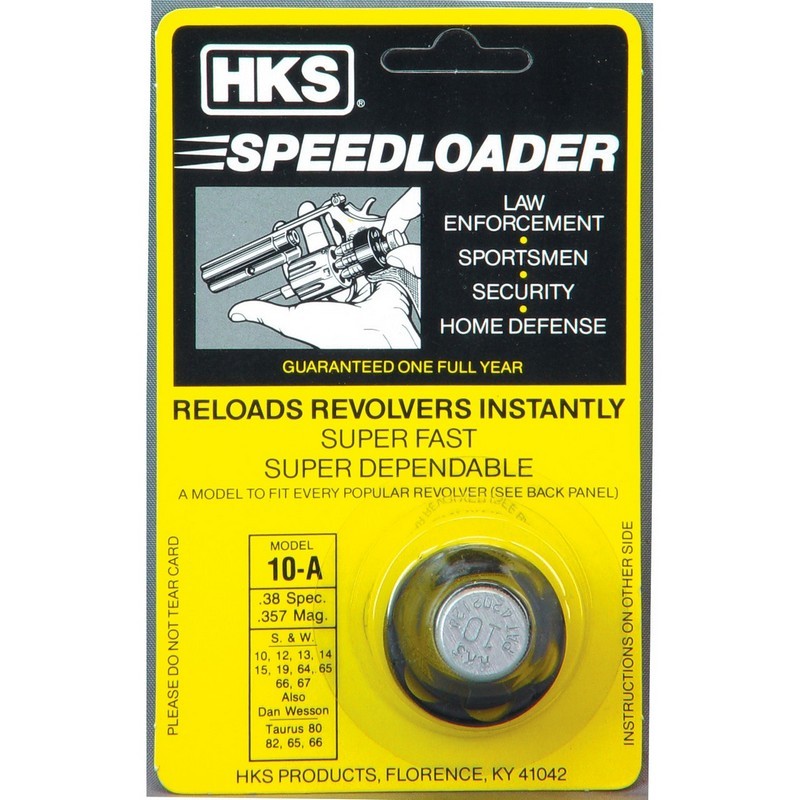 HKS 10A Revolver Speedloader .38/.357 for S&W K Frame & Taurus Mid Frame