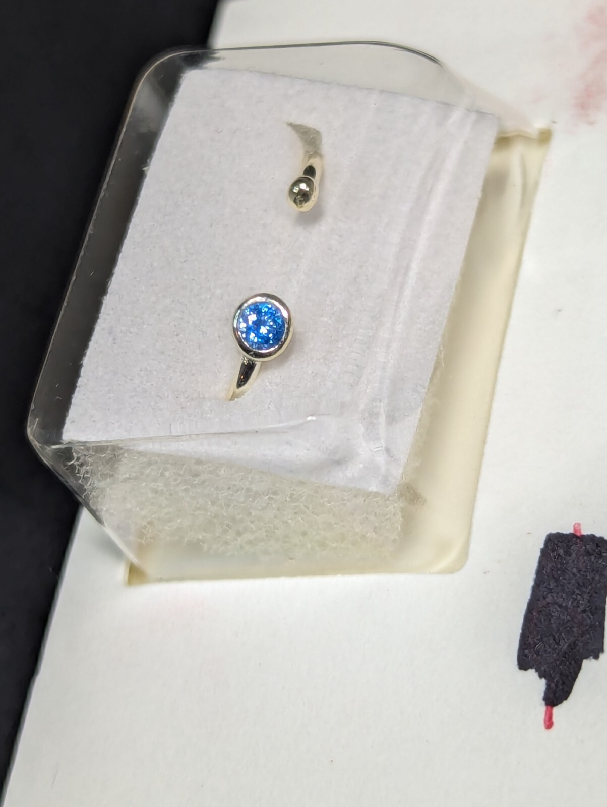 Cato Sterling Silver Blue Cubic Zirconia Toe Ring