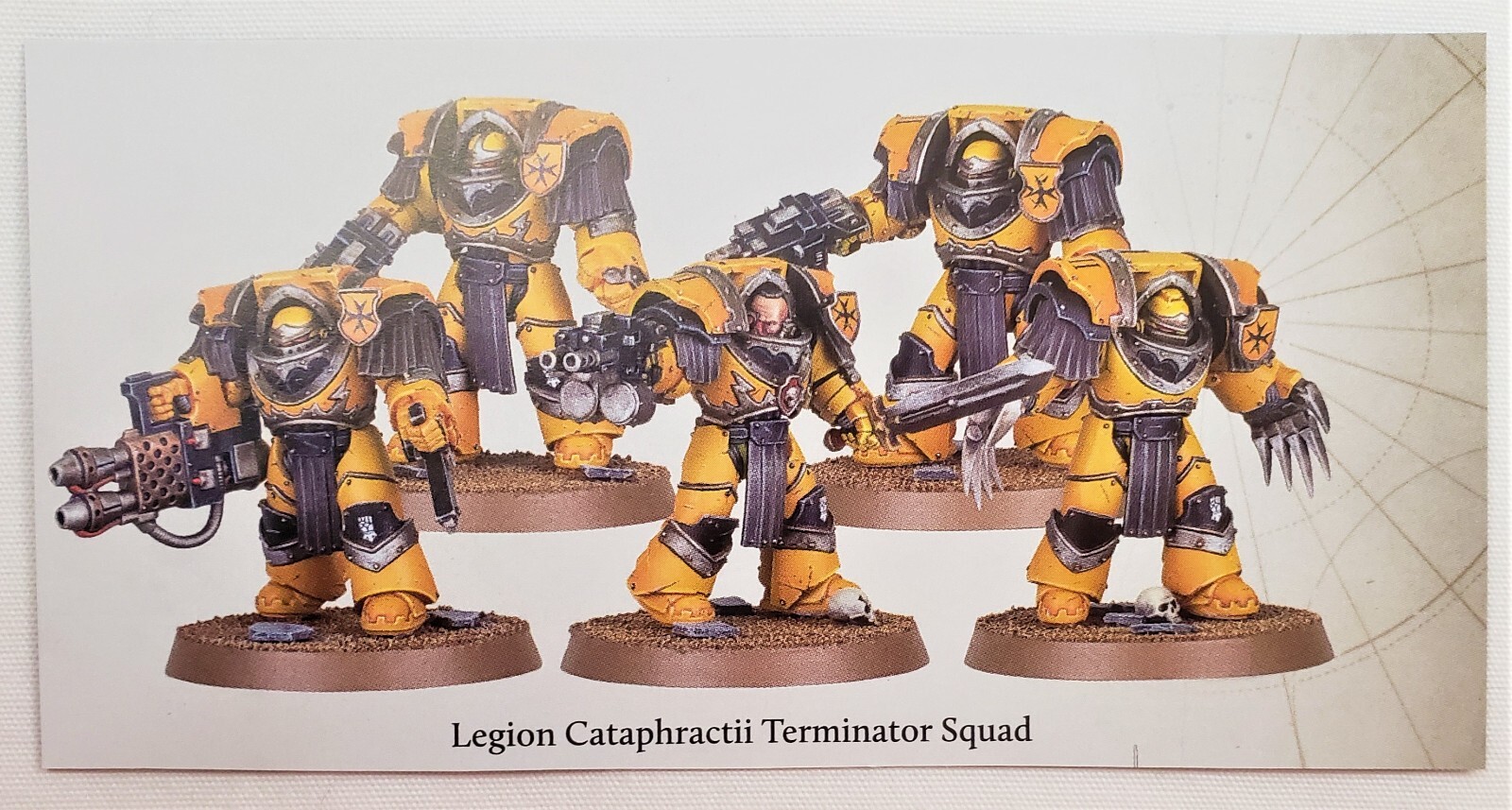 Cataphractii Terminators Squad Space Marines Warhammer 40K Heresy Age Darkness