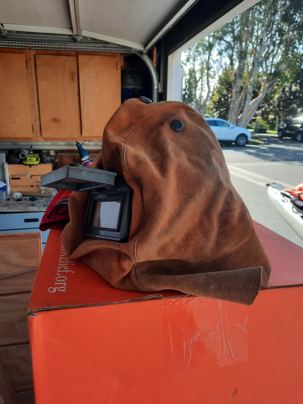 Assorted Cowhide Leather Safety Welding Coat, Apron, Helmet and Accessories