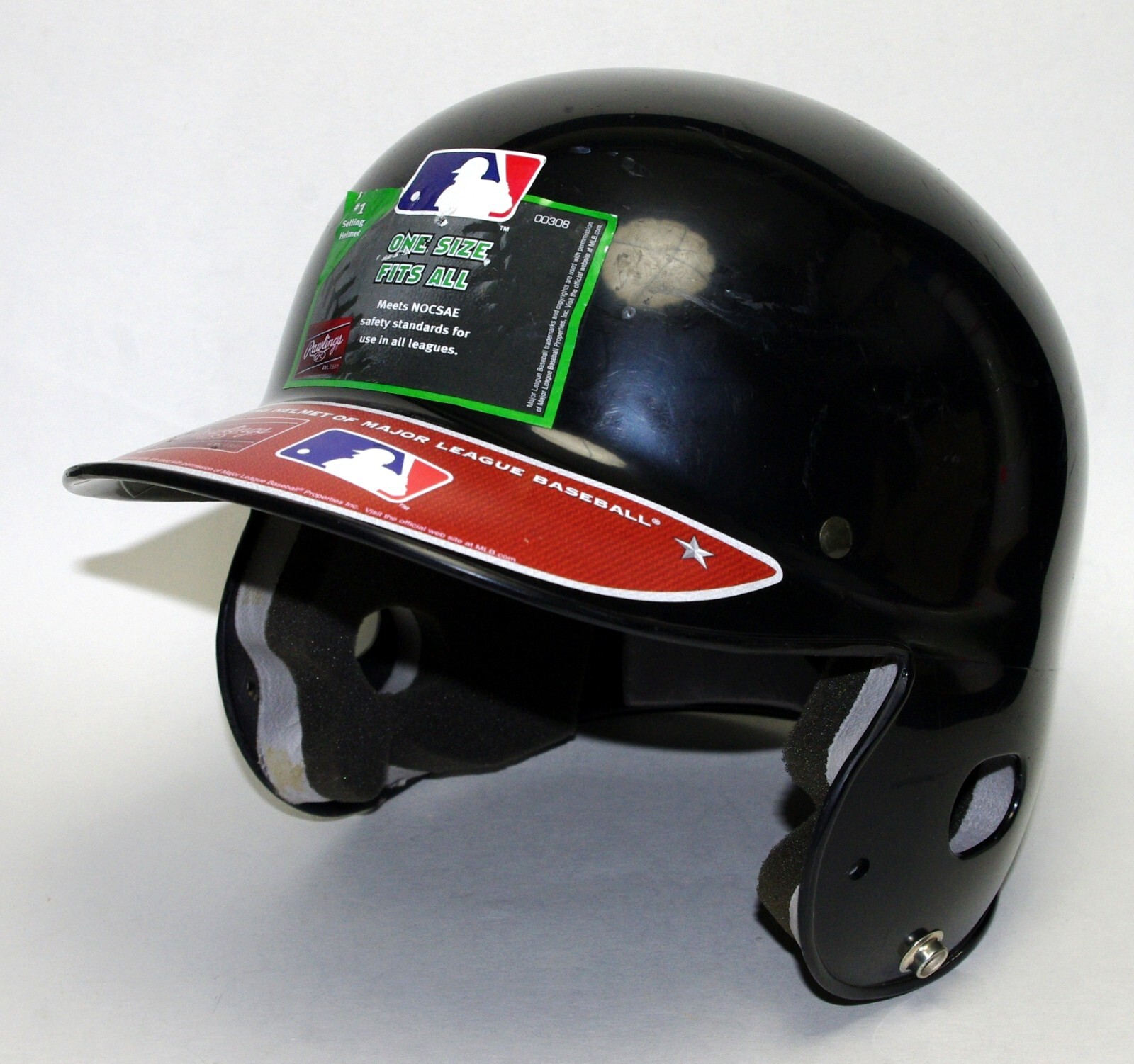 Rawlings Baseball Batting Helmet PL1 Fits All 6 1/2 - 7 1/2 One Size [C]