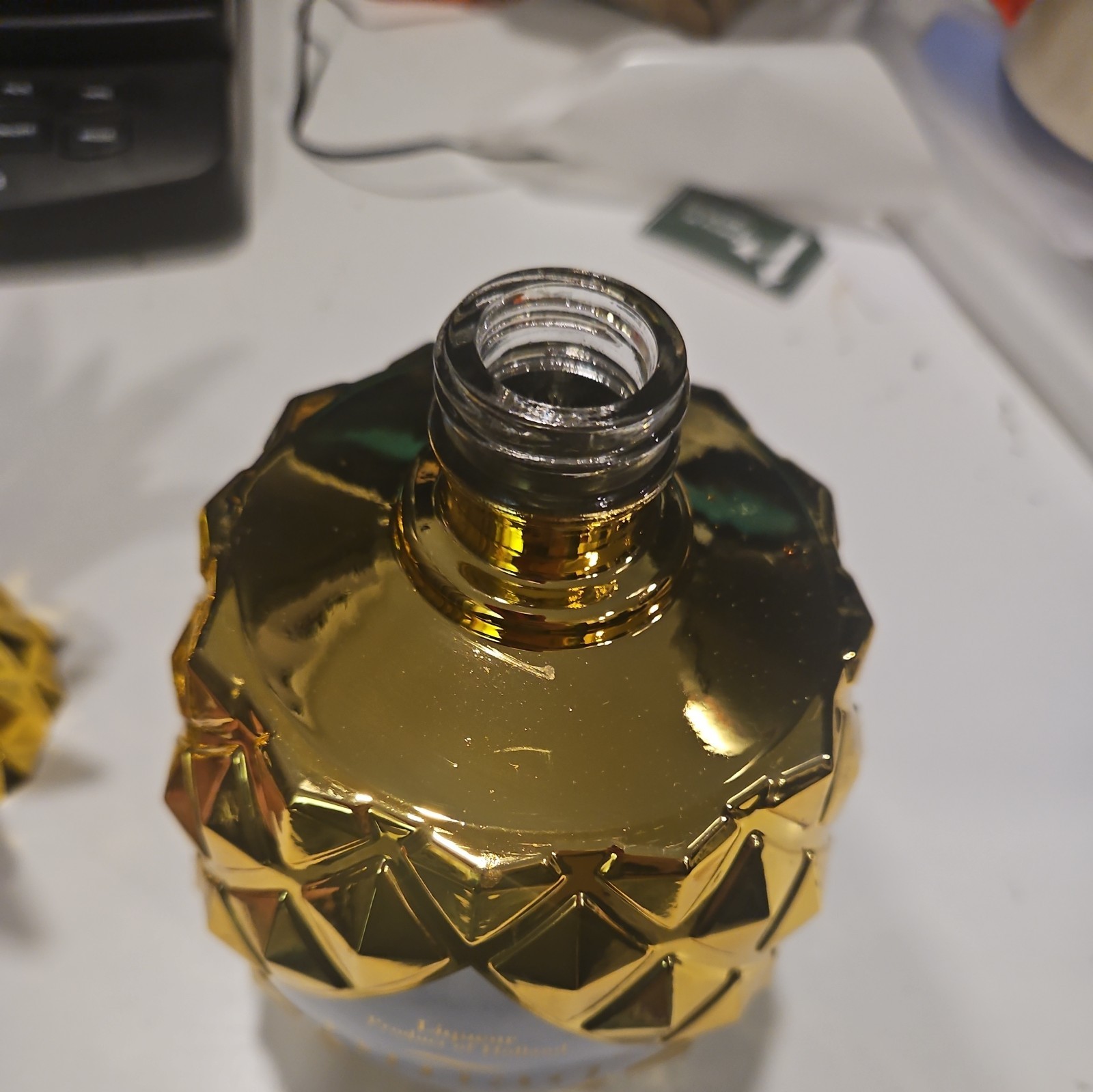 Pinaq Yellow #5 Pineapple Liqueur 750ml Bottle Bar Display - EMPTY