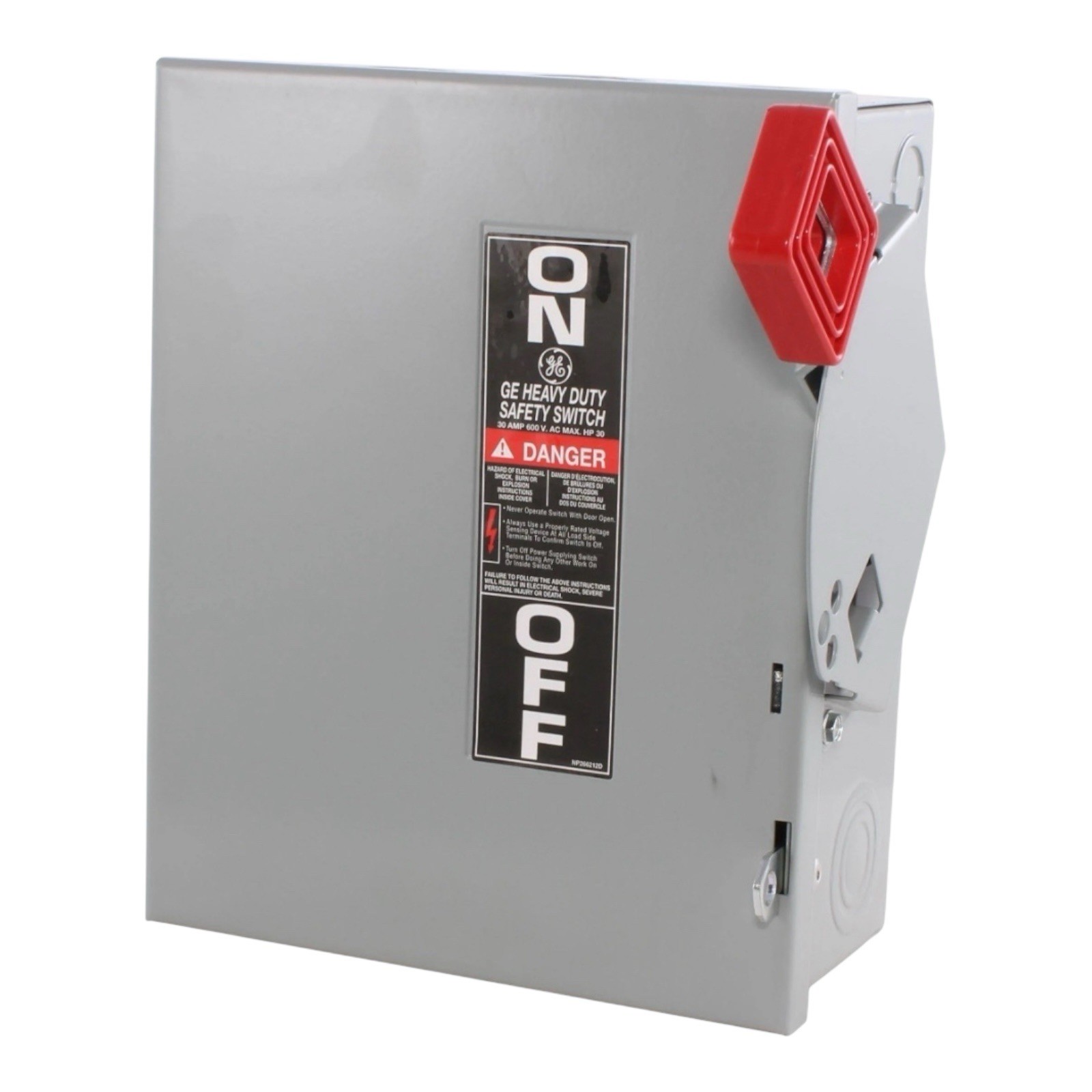 GE THN3361 Safety Switch 30A 600V 3-Pole Non-Fused Heavy Duty New In Box Sealed