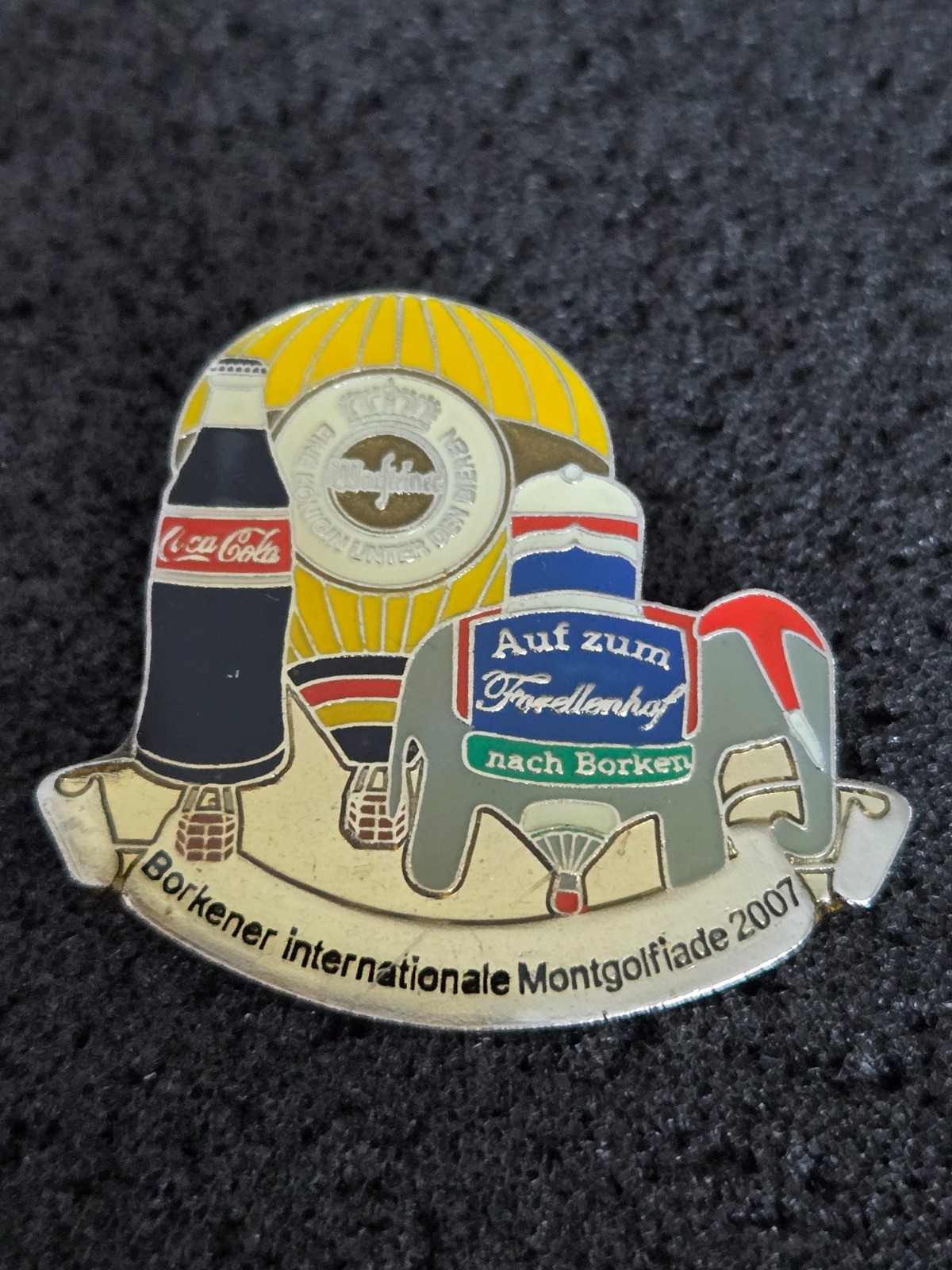 WIM - BORKENER IN 2007 ➔ WARSTEINER balloon pin ➔ from collection * 23975