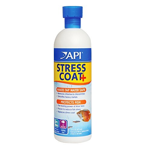 Acondicionador De Agua Para Acuarios Stress Coat, Botella De 16 Onzas