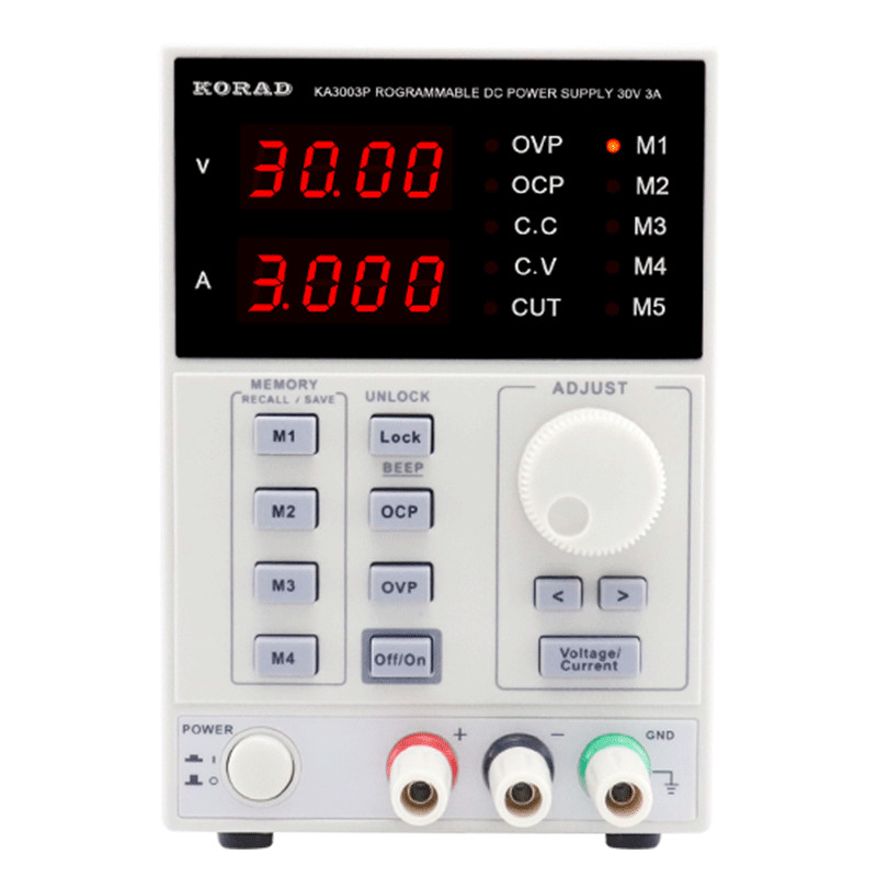 KA3005D Programmable Linear Adjustable DC Voltage Regulator with Three Outputs