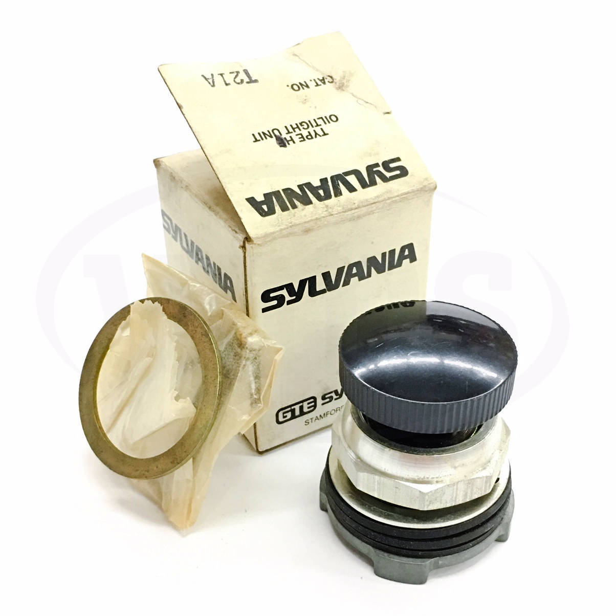 Sylvania T21A Oiltight Heavy Duty Black Pushbutton, 600VAC/DC Max, Bulletin 100