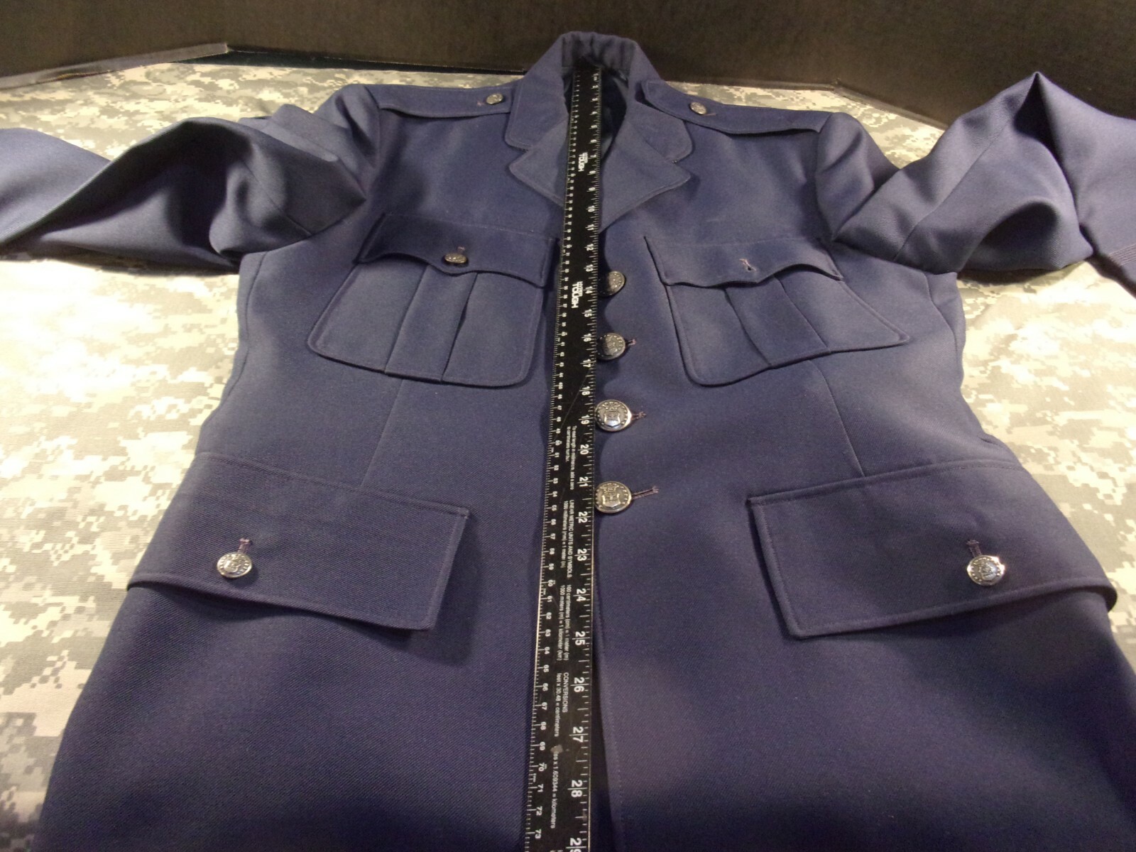 USAF US AIR FORCE BLUE BENDOME MANS AUTHORIZED UNIFORM JACKET 41 LONG SI 771