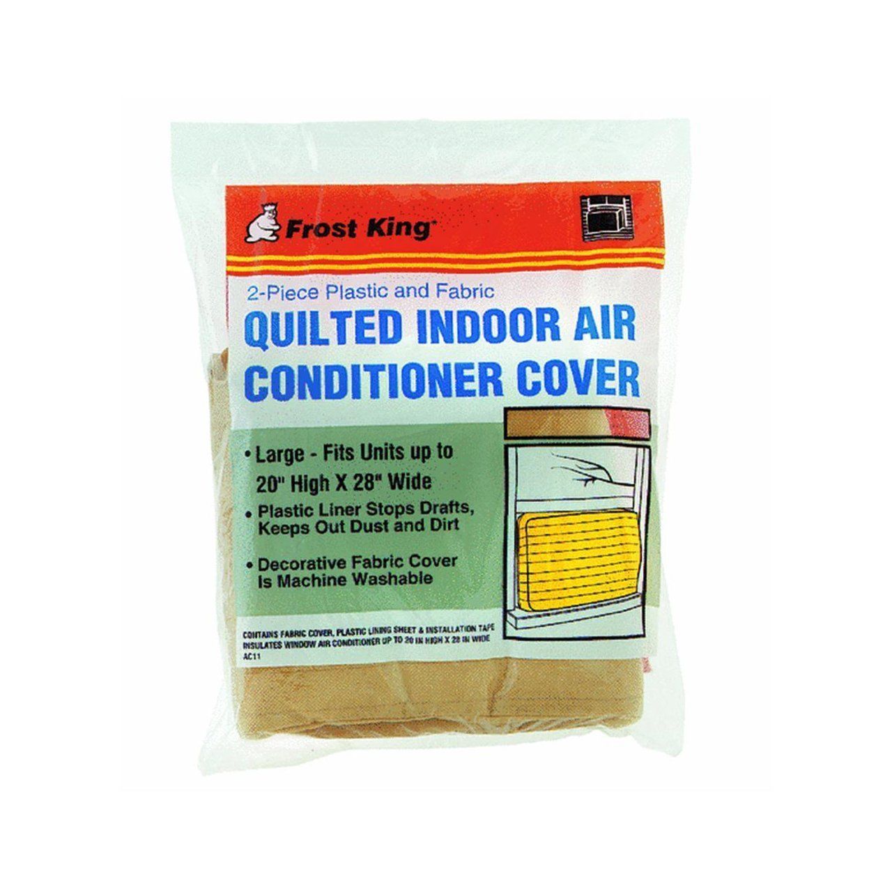 NEW FROST KING AC11H 20" X 28" QUILTED INDOOR AIR CONDITIONER COVER SALE 2416568