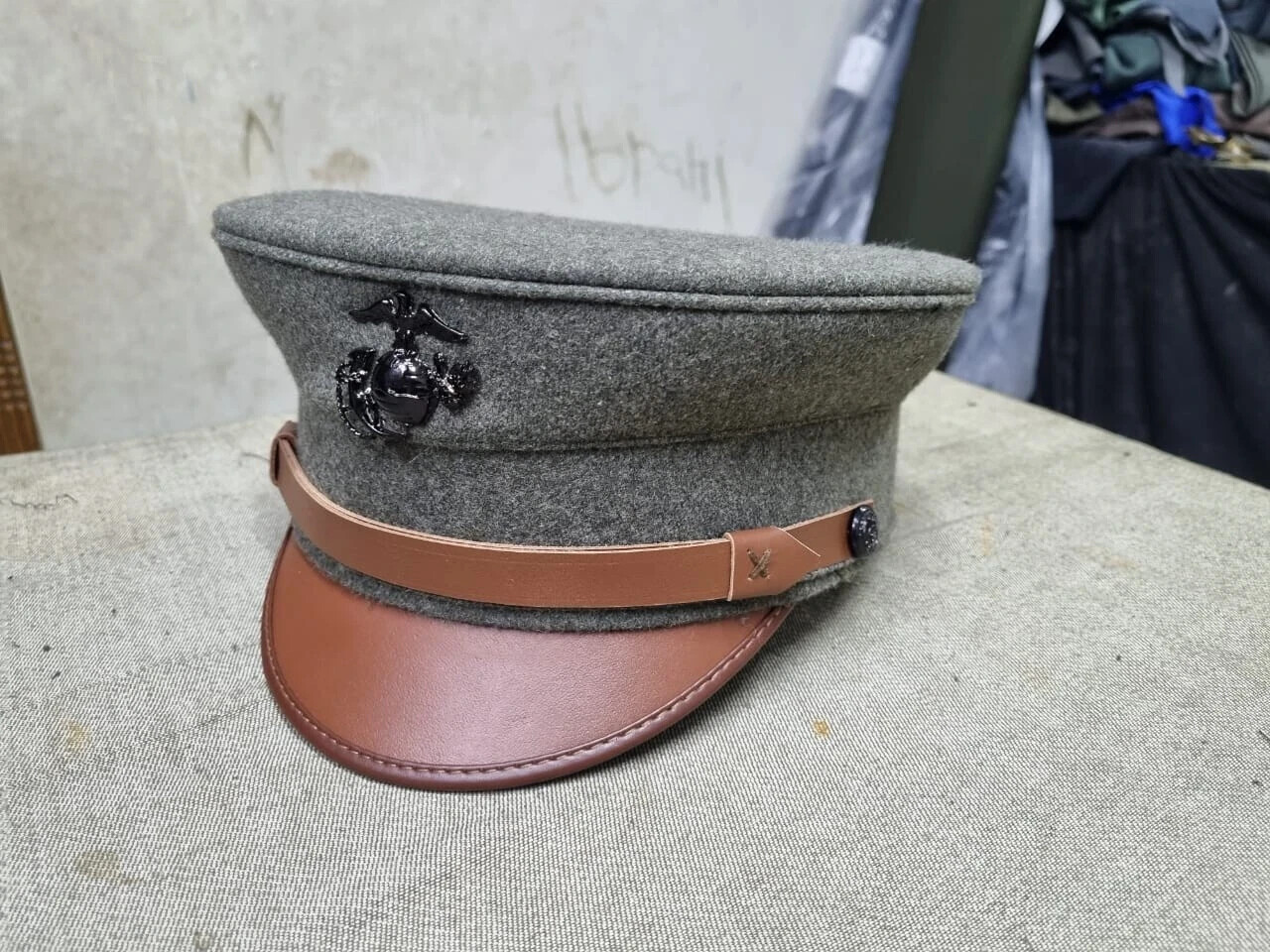 USMC forest green wool hats 1912