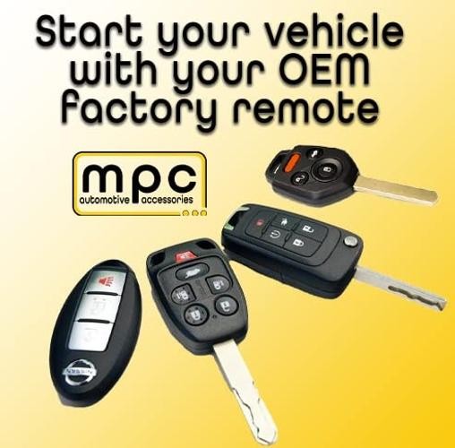 Complete Factory Remote Activated Remote Start Kit Compatible with 2008-2010