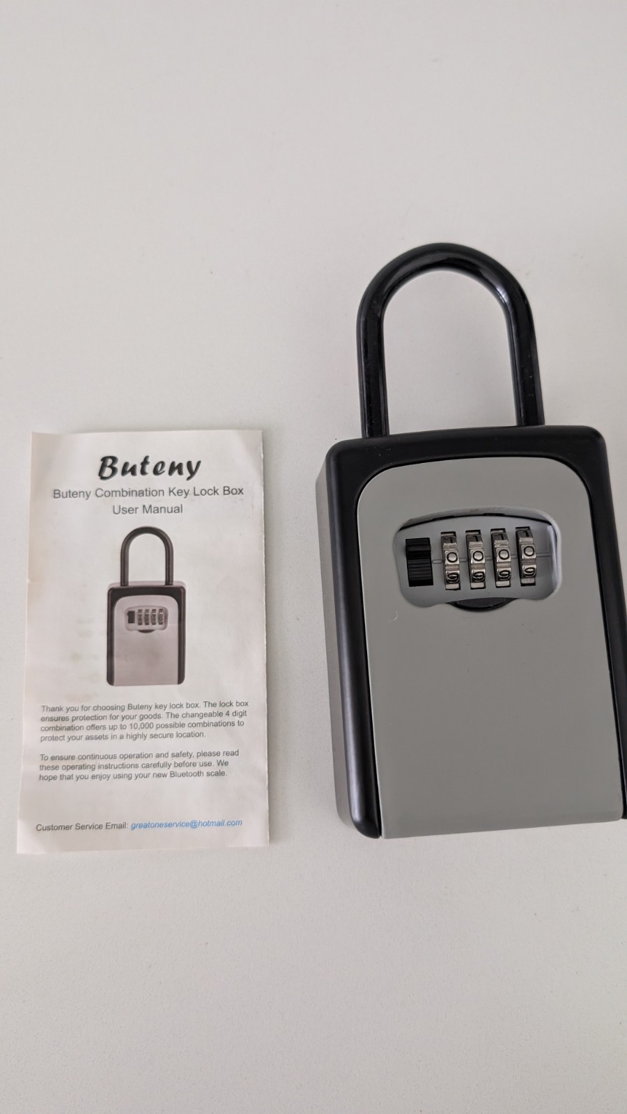 Buteny Combination Lockbox for Real Estate Key  Portable Doorknob Lockbox