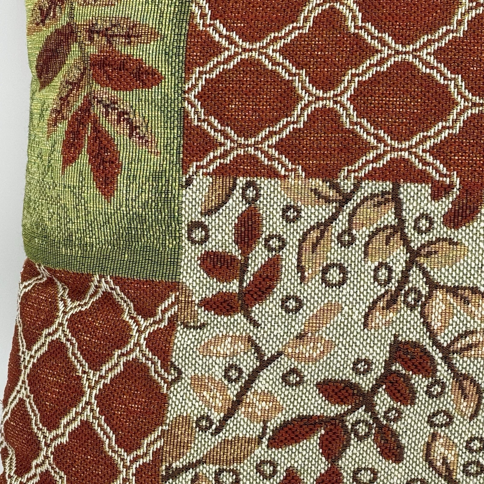 Fall Decor 17” Square Pillow Be Thankful Thanksgiving Fall Leaves