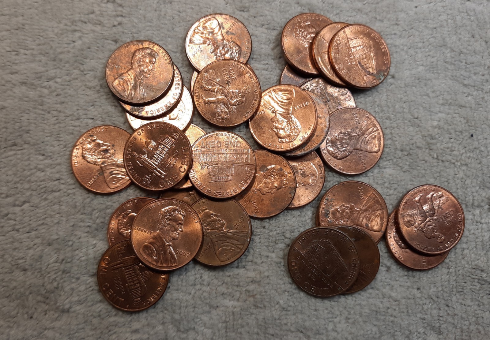 2009 Lincoln Bicentennial Small Cent Lot of 30/Formative Year Mix D,P
