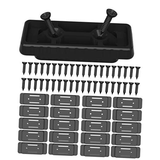 NyVoozy 20pcs Mounting System, Mounting Feet for Milwaukee Packout 20pcs-Black