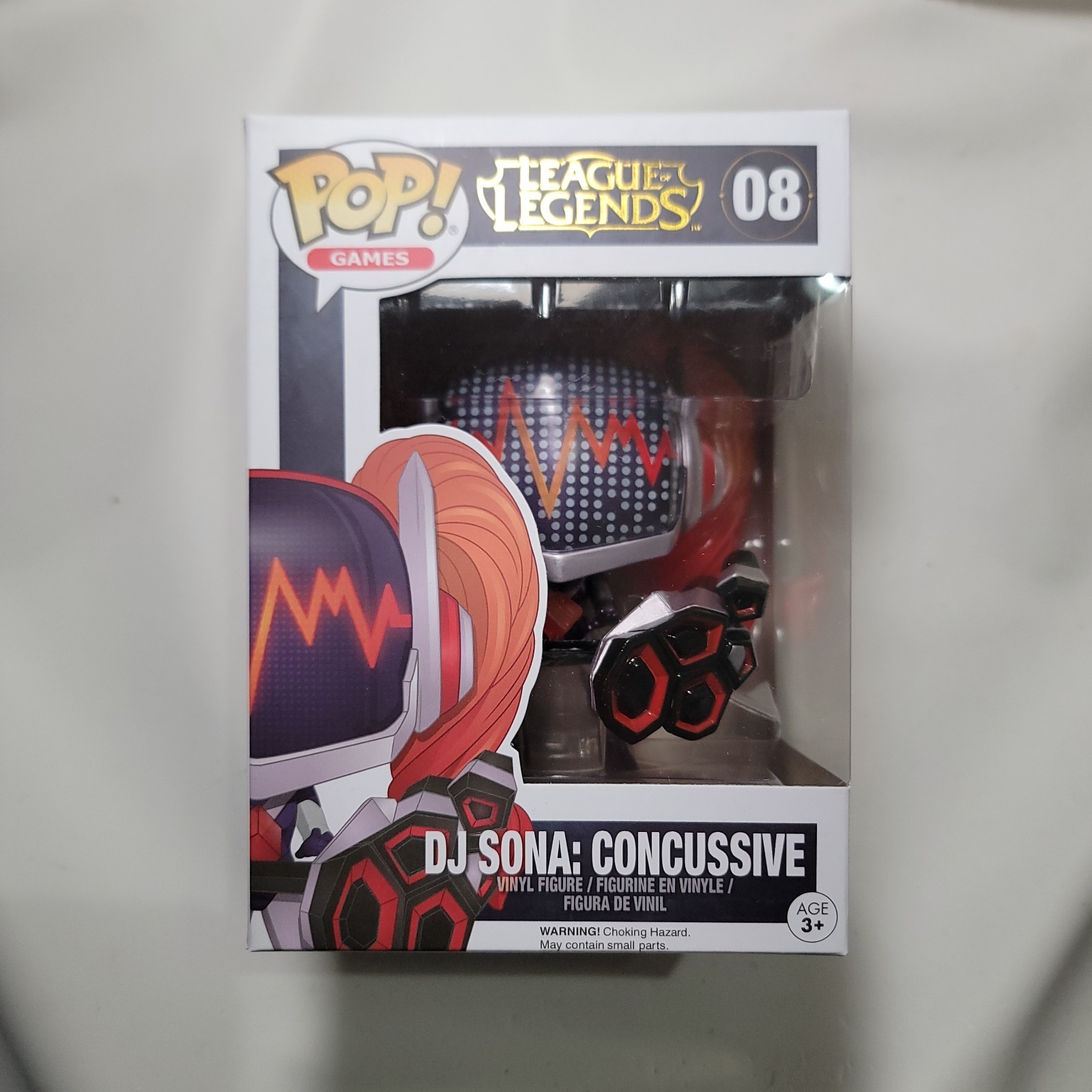 Funko Pop! DJ SONA: Concussive Sona Figure League Of Legends #08 with protector