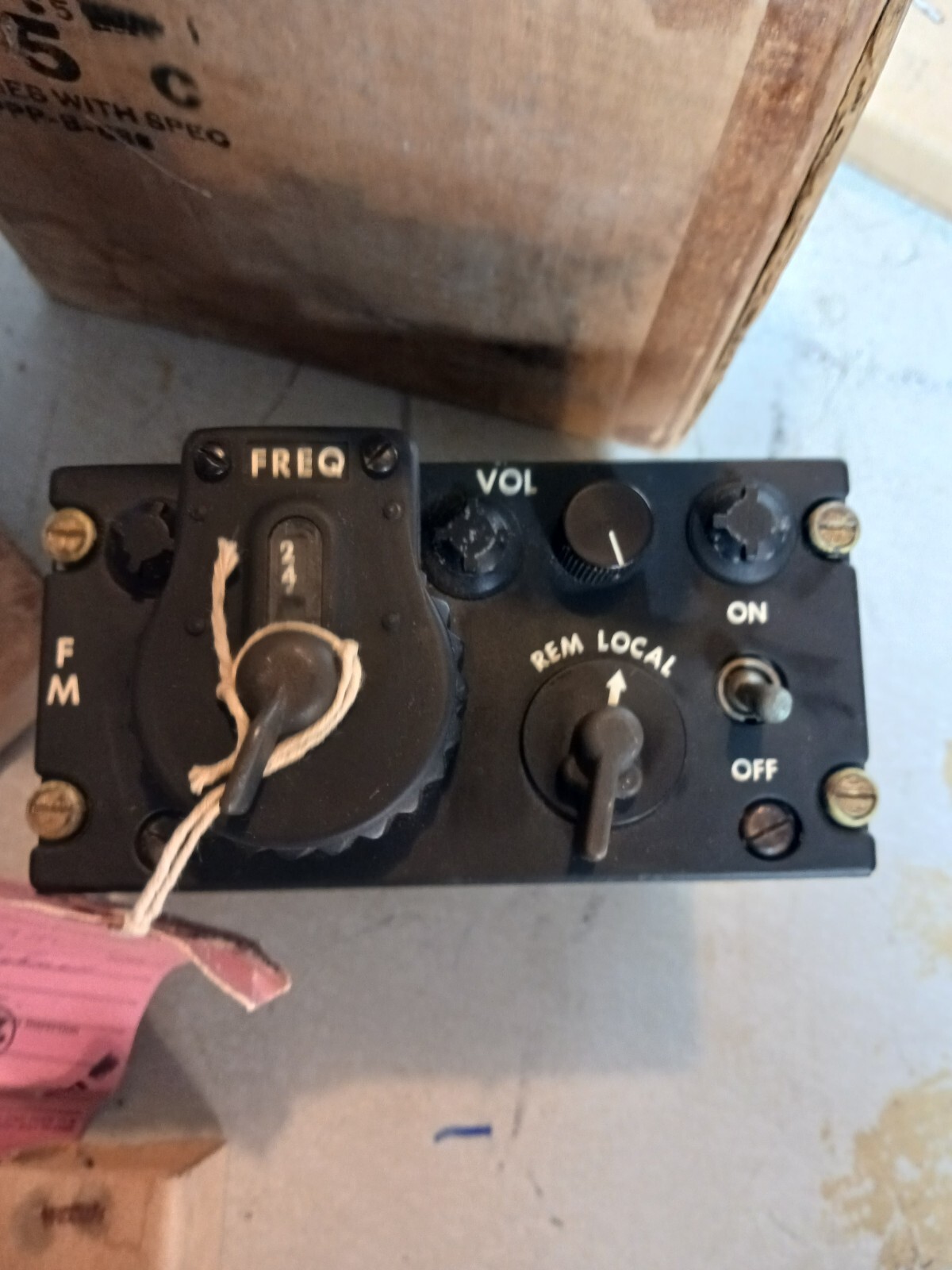 NOS SB-327/ARC-44 CONTROL PANEL BY BENDIX #87