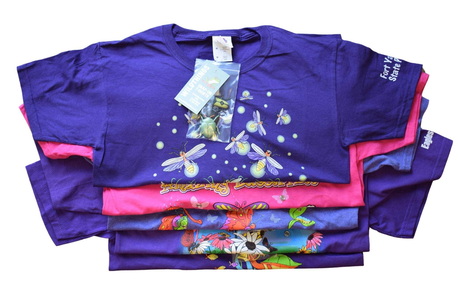 5 Pack of Pink/Purple T-Shirts with Toys - Mystery Grab Bag **CLEARANCE SALE**