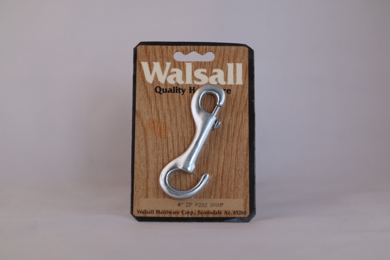 Walsall Horse Saddle Tack Hardware 4" Zinc Plated Snap PKG of 1 NOS