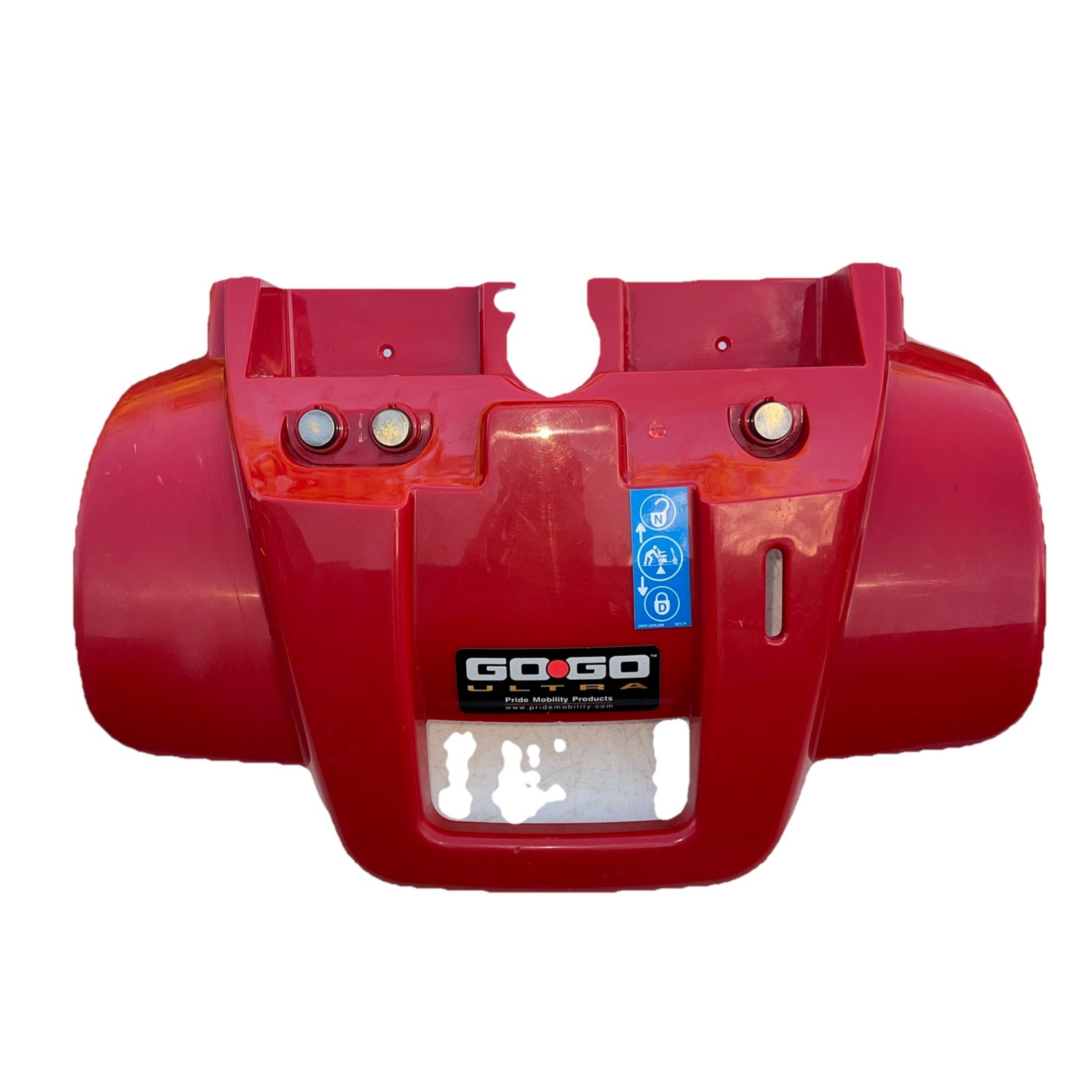 Rear Body Shroud Fender Cover Red Plastic Go Go Ultra Mobility Scooter Parts
