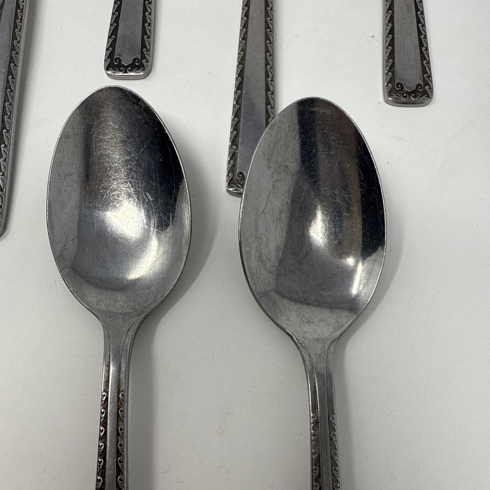 Watertown Scroll Side 5 Tablespoons 2 Teaspoons Stainless Japan Flatware Read