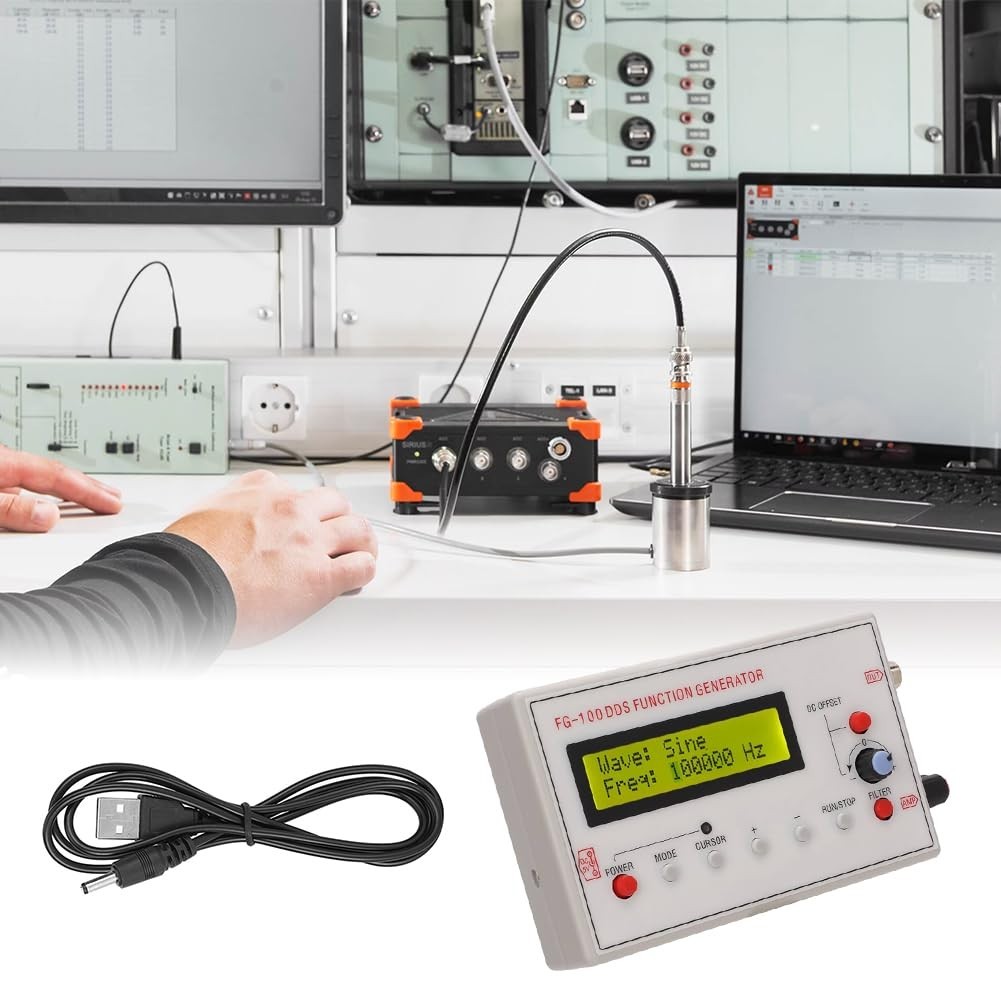 Mini Signal Generator 1Hz-500kHz | Sine, Triangle, Square, Sawtooth Waveforms fo