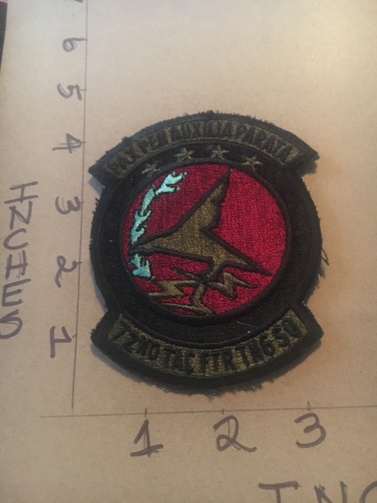 USAF 72nd Tactical Fighter Training Wing Squadron subdued patch 5/3/25