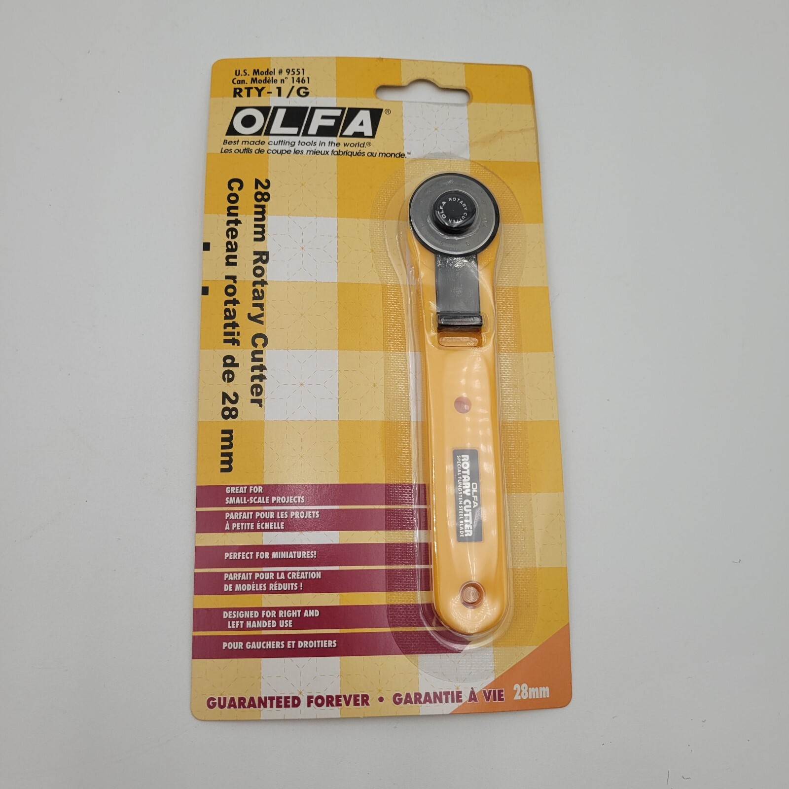 New OLFA Original Rotary Cutter 28mm Crafters Cutting Device