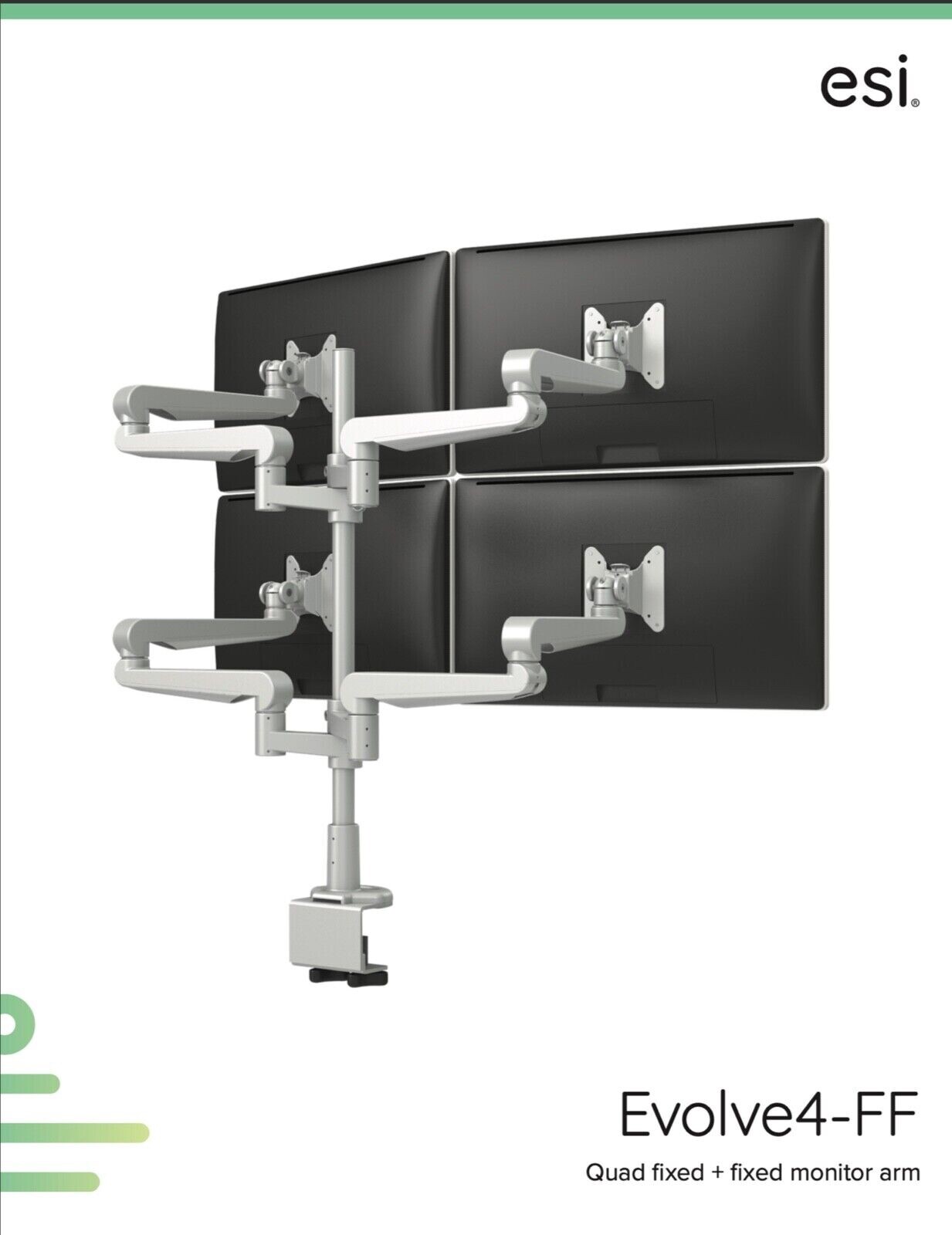 ESI EVOLVE4 - Multi Display 4 Monitor Mount - Brand New in Box!!