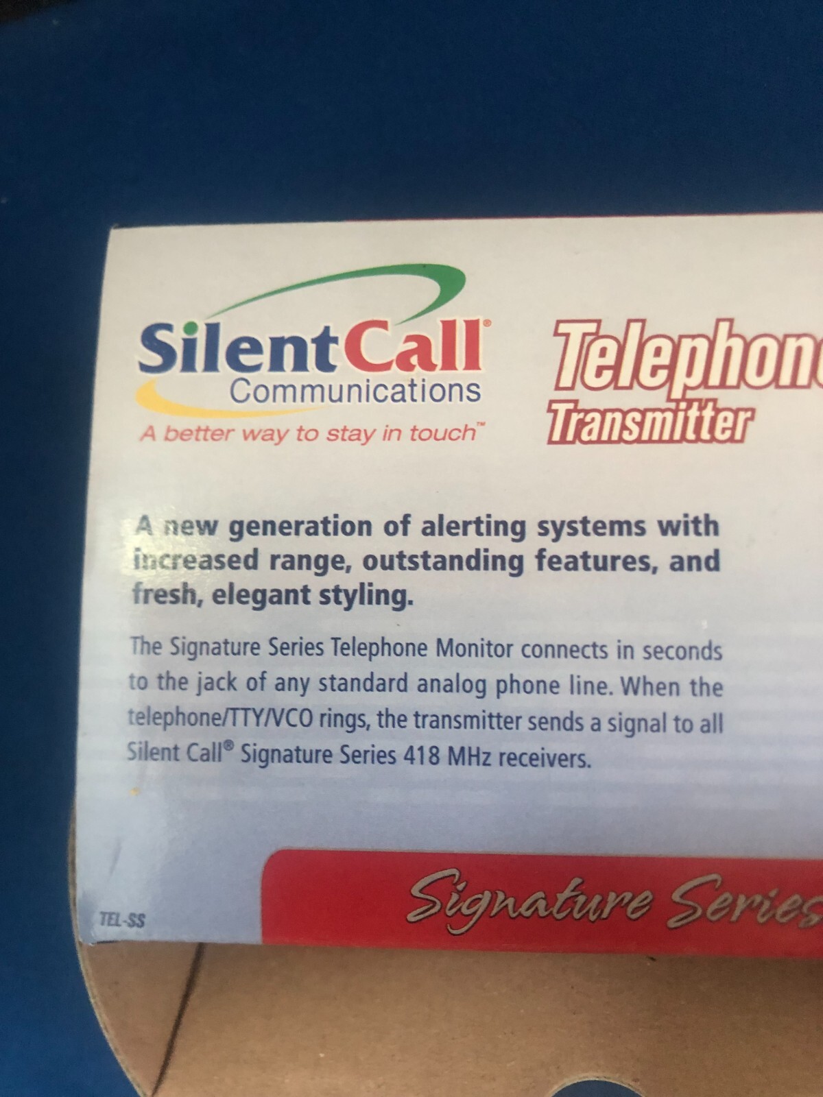 SilentCall Telephone Transmitter Black BRAND NEW