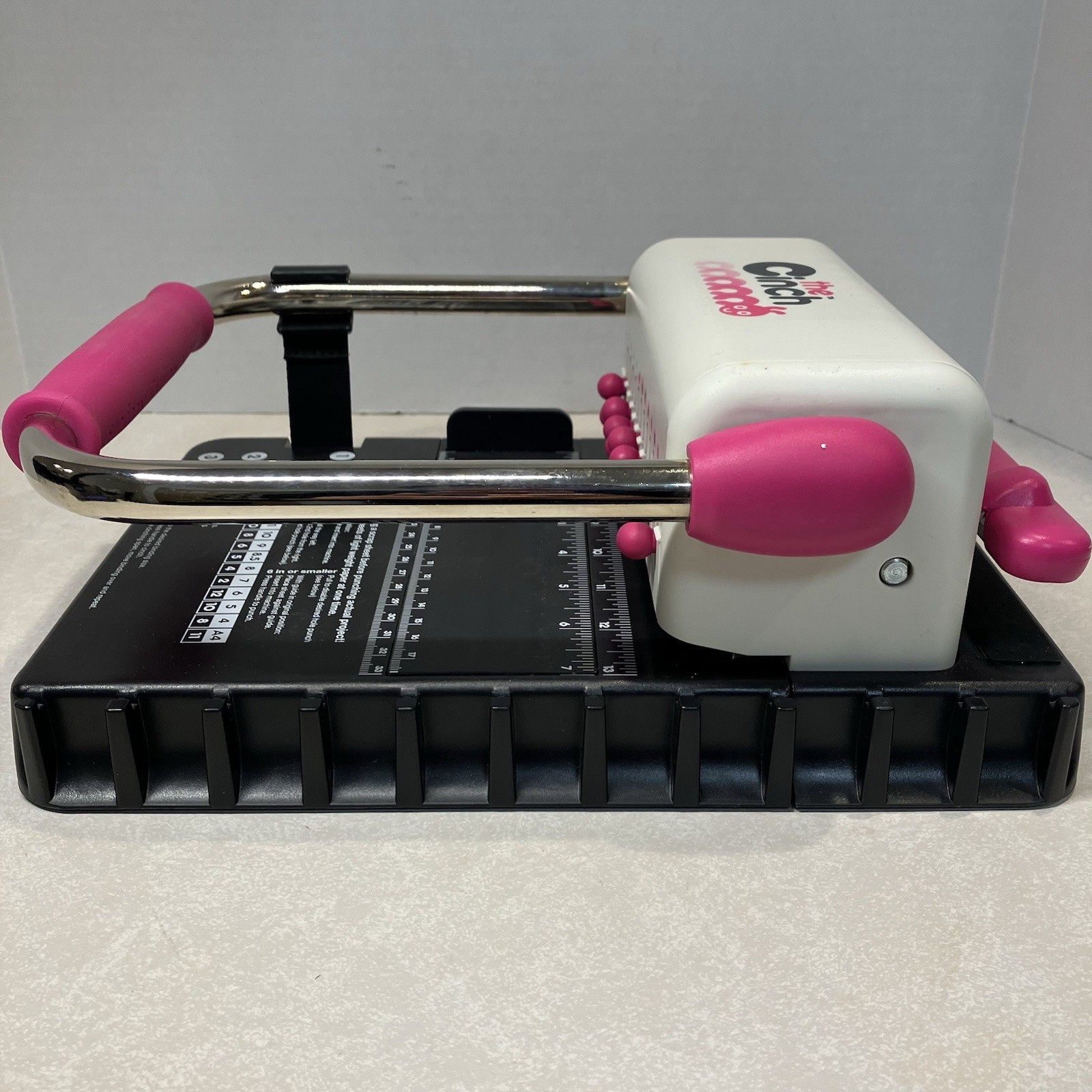 The Cinch Book Binding Machine Tool We R Memory Keepers USED Pink