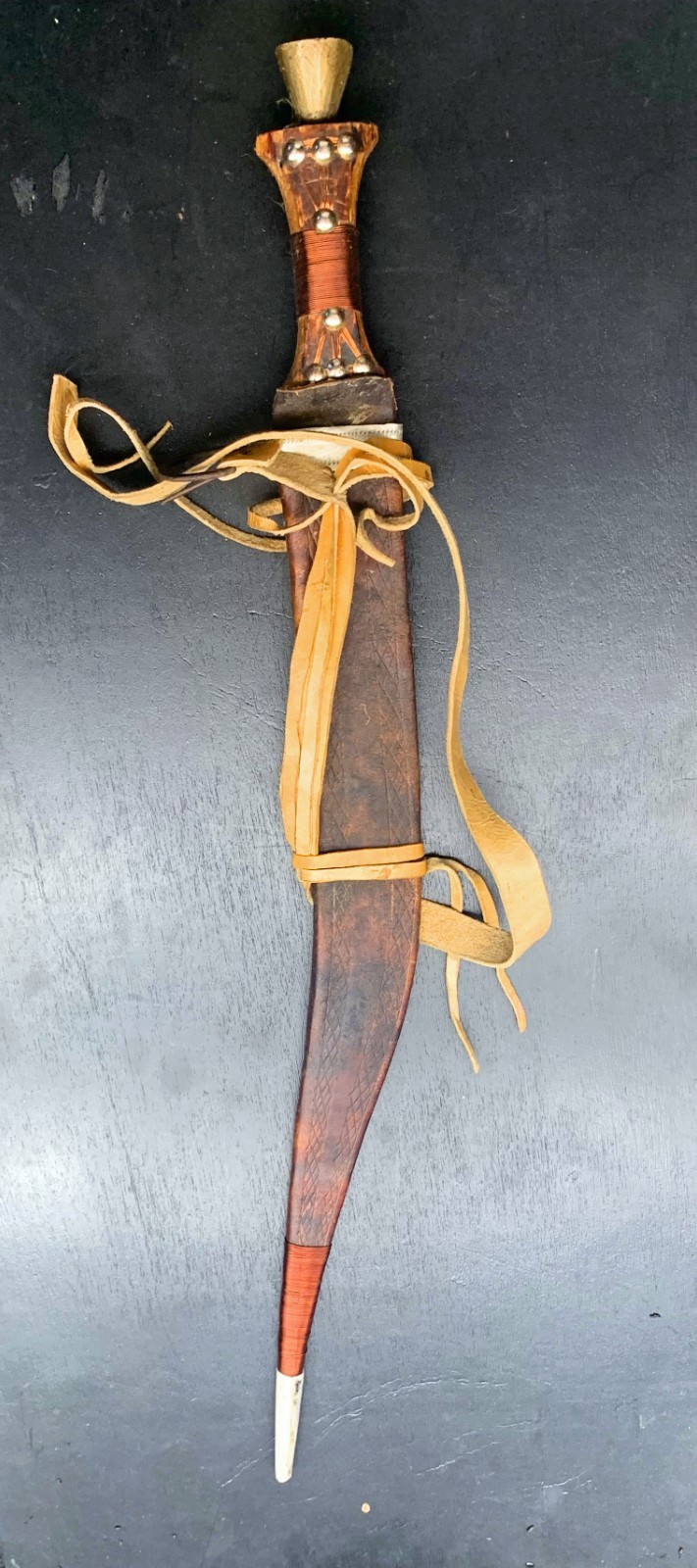 Antique long African knife, Afar/Gile, early20th, Djibouti/Eritrea, for collect