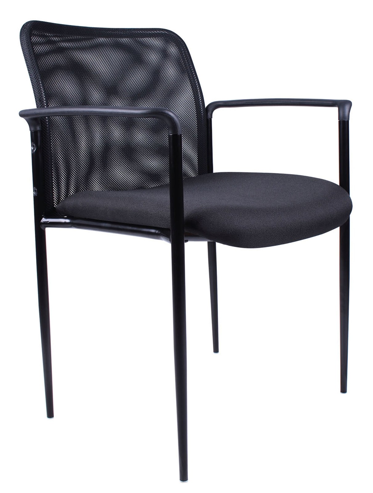 Stackable Mesh Guest Chair in Black, 250 (B6909-BK)