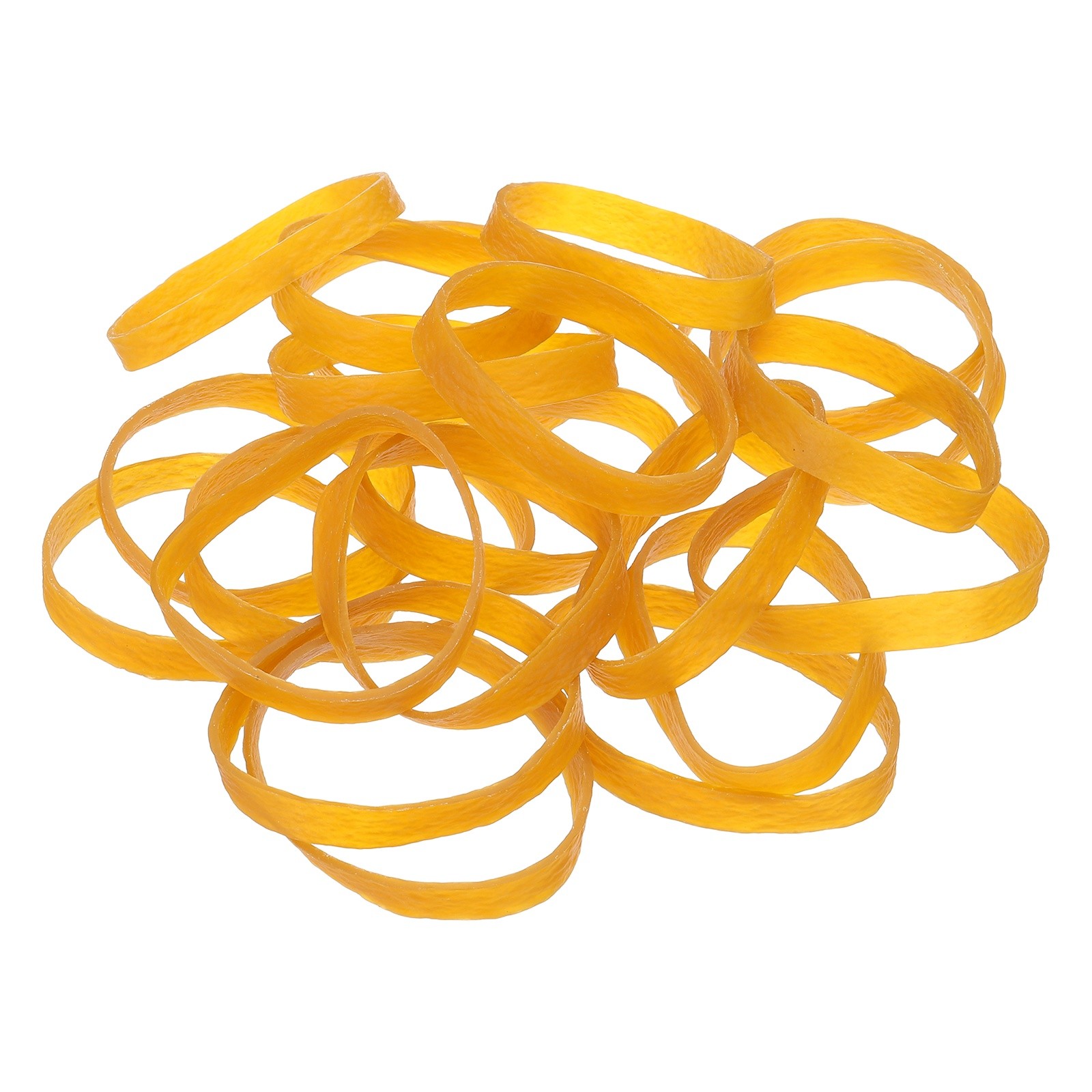 150Pcs Rubber Bands, 3.94x0.39 Inch Elastic Bands for Office Supplies, Yellow