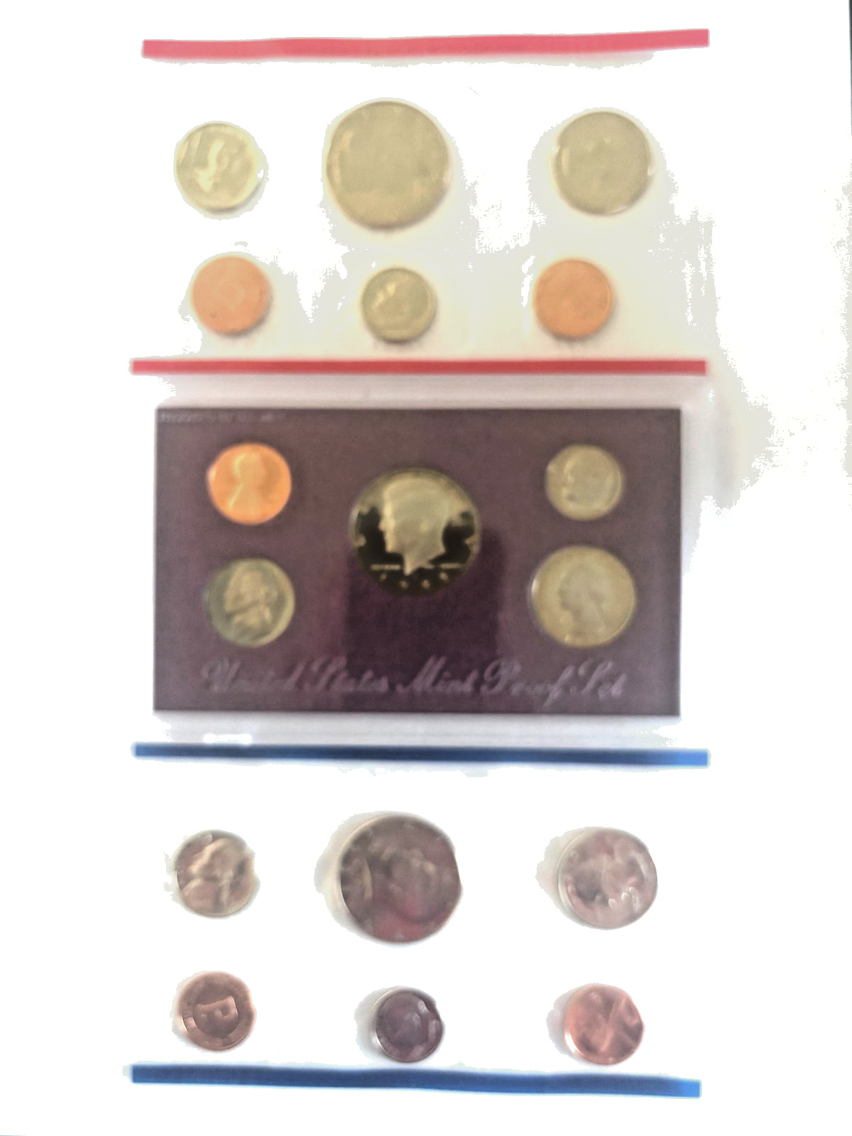THIS SALE IS FOR ONE 1985 PROOF AND ONE 1985  UNCIRCULATED COIN SETS