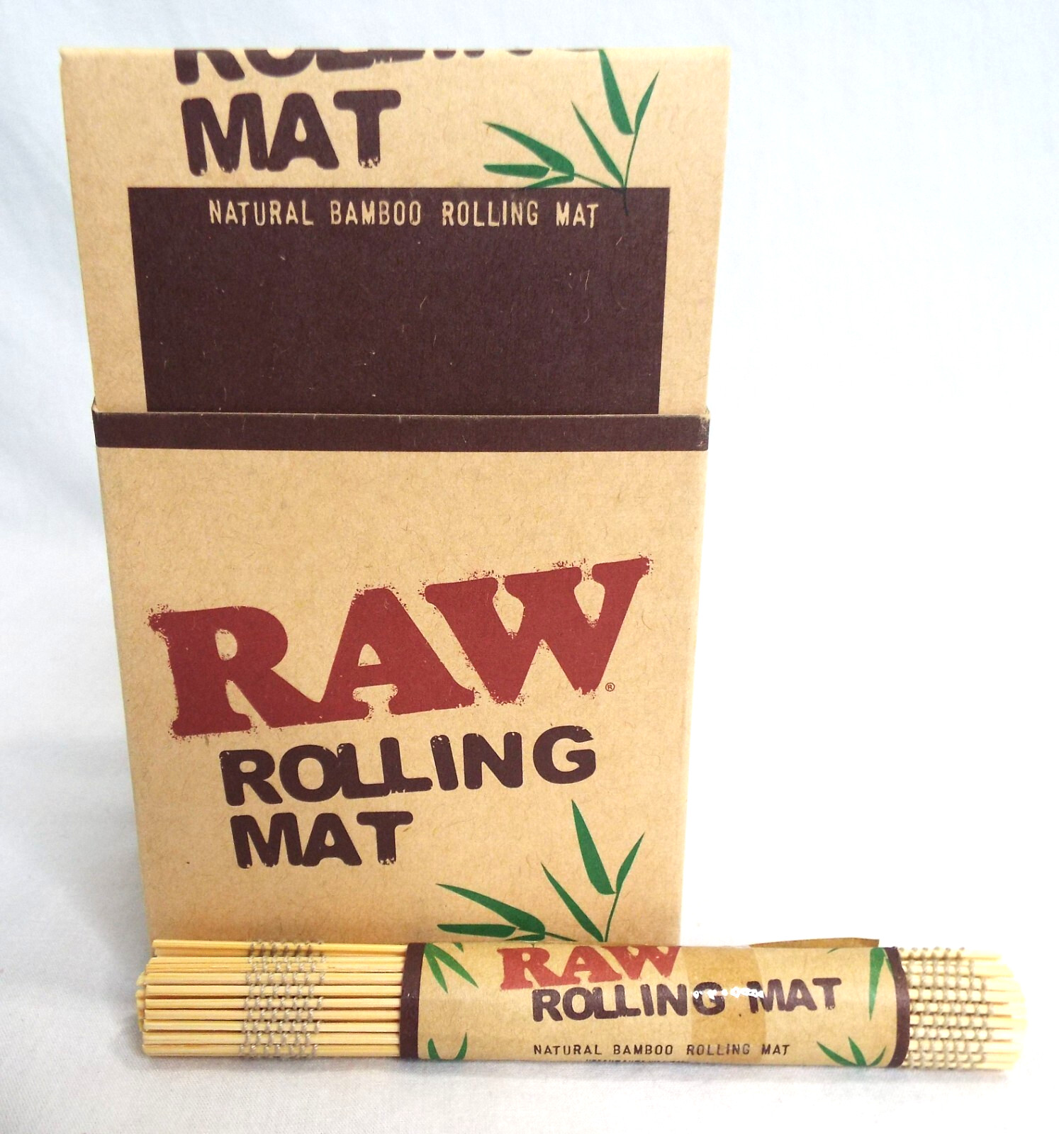 RAW Brand Natural Bamboo Rolling Mat - 1 Single Unit UPC  716165152088