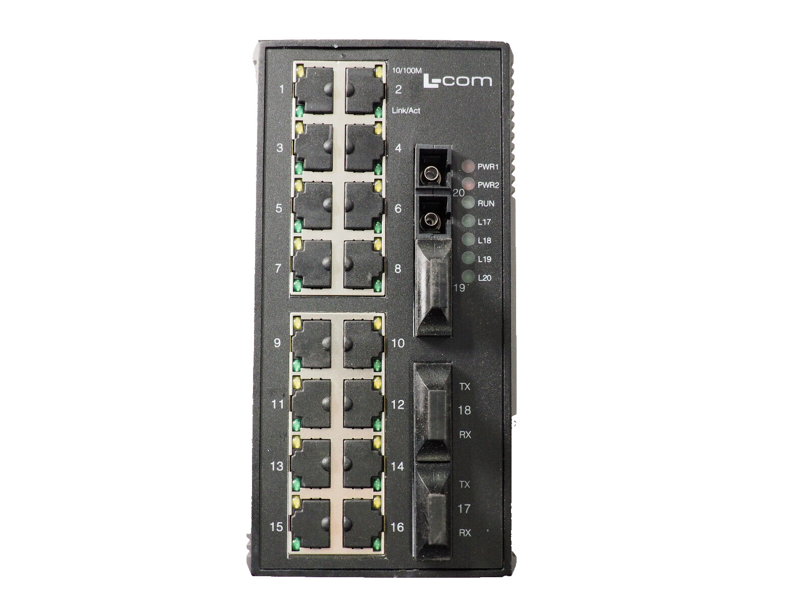 L-COM IES-2220-S60 DC24V 1310nm /60Km 20-Port Industrial Ethernet Switch