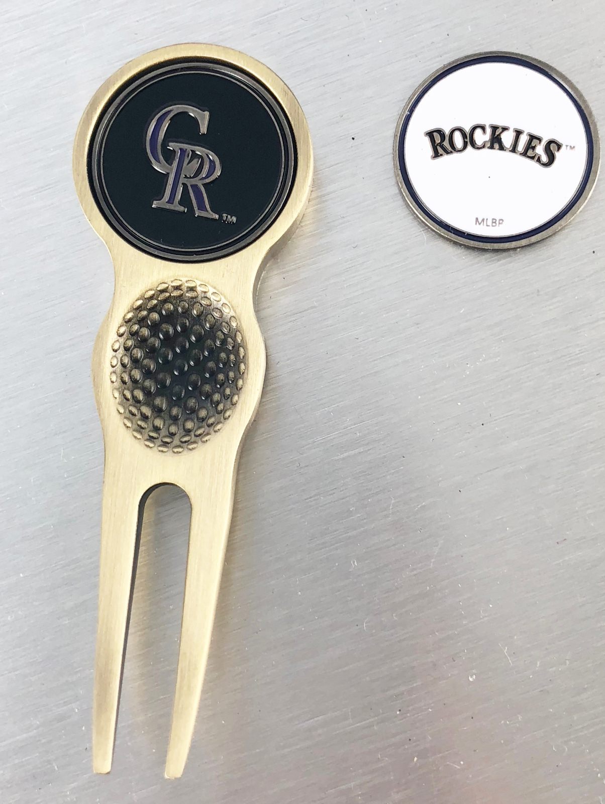 Major League Baseball MLB Golf Divot Repair Tool Ballmark Silver Bronze PICK